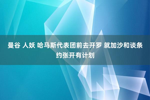 曼谷 人妖 哈马斯代表团前去开罗 就加沙和谈条约张开有计划