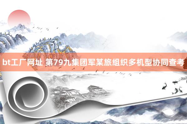 bt工厂网址 第79九集团军某旅组织多机型协同查考