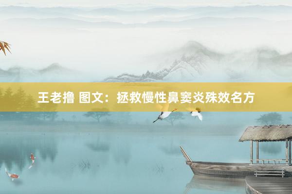 王老撸 图文：拯救慢性鼻窦炎殊效名方